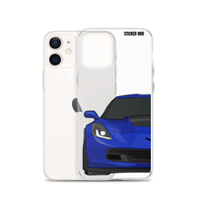 Load image into Gallery viewer, Admiral Blue C7 Corvette Z06 - iPhone Case