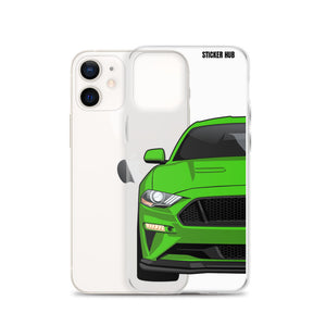 Green 18-21 Mustang 5.0 iPhone Case