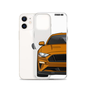 Orange 18-21 Mustang 5.0 - iPhone Case