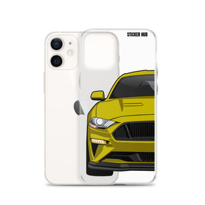 Yellow 18-21 Mustang 5.0 - iPhone Case