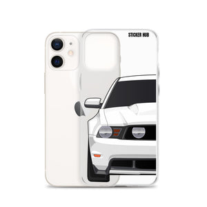 White 11-12 Mustang 5.0 - iPhone Case