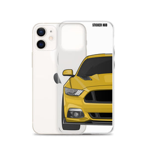 Yellow 15-17 Mustang 5.0 - iPhone Case