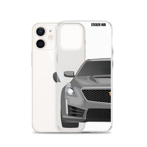 Silver Cadillac CTS-V - iPhone Case