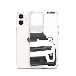 White 5th Gen Camaro ZL1 - iPhone Case