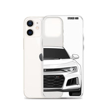 Load image into Gallery viewer, White 6th Gen Camaro ZL1 - iPhone Case