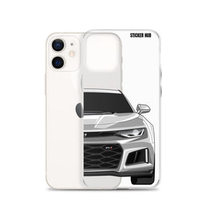 Silver 6th Gen Camaro ZL1 - iPhone Case