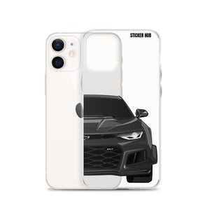 Black 6th Gen Camaro ZL1 1LE - iPhone Case