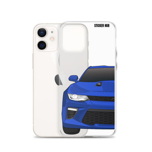 Hyper Blue 6th Gen Camaro SS - iPhone Case