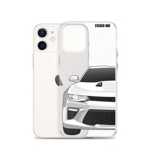 Load image into Gallery viewer, White 6th Gen Camaro SS - iPhone Case