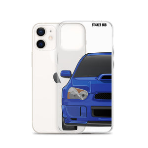 WR Blue Pearl 03-05 Subaru WRX STI - iPhone Case