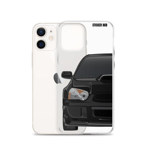 Black 03-05 Subaru WRX STI - iPhone Case