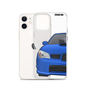 WR Blue 06-07 Subaru WRX STI - iPhone Case