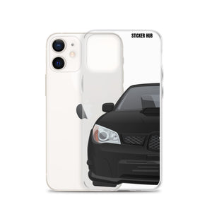 Black 06-07 Subaru WRX STI - iPhone Case