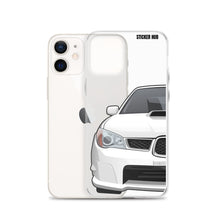 Load image into Gallery viewer, White 06-07 Subaru WRX STI - iPhone Case