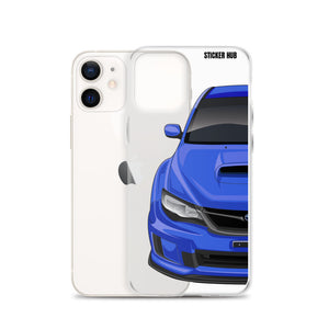 WR Blue 09-14 Subaru WRX STI - iPhone Case