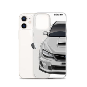 Silver 09-14 Subaru WRX STI - iPhone Case