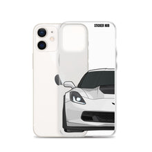 Load image into Gallery viewer, White C7 Corvette Z06 - iPhone Case