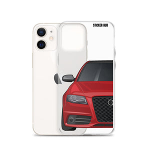 Brilliant Red B8 Audi S4 - iPhone Case