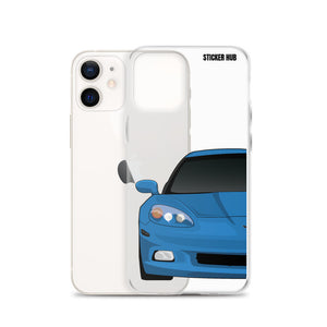 Jet Stream Blue C6 Corvette - iPhone Case