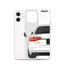 Load image into Gallery viewer, White B8.5 Audi S4 - iPhone Case