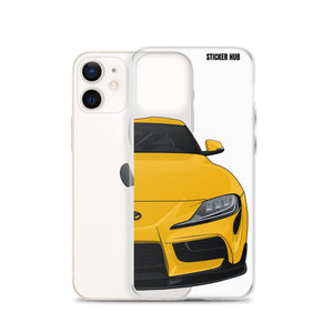 Yellow MKV Toyota Supra - iPhone Case