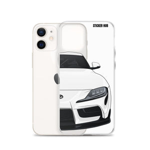 White MKV Toyota Supra - iPhone Case