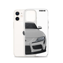 Load image into Gallery viewer, Silver MKV Toyota Supra - iPhone Case