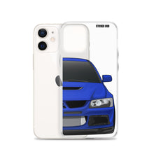 Load image into Gallery viewer, Blue Mitsubishi Evo - iPhone Case