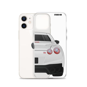 White R35 Nissan GTR - iPhone Case