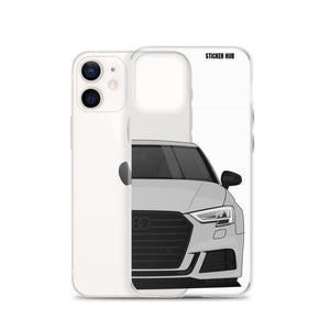 Silver B9 Audi S3 - iPhone Case