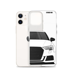 White B9 Audi S3 - iPhone Case