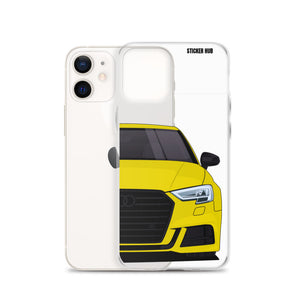 Yellow B9 Audi S3 - iPhone Case