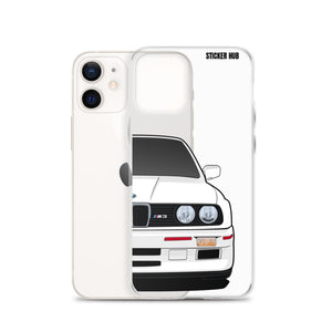 White BMW E30 - iPhone Case