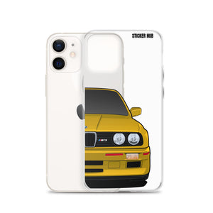 Yellow BMW E30 - iPhone Case