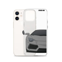 Load image into Gallery viewer, Gray Lamborghini Aventadoor - iPhone Case