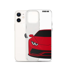 Load image into Gallery viewer, Red Lamborghini Huracan - iPhone Case