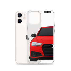 Red B9 Audi S4 "Facelift" - iPhone Case