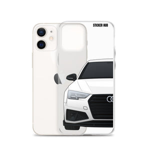 White B9 Audi S4 "Facelift" - iPhone Case