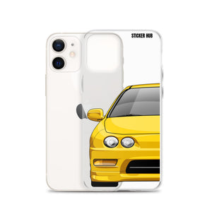 Yellow Acura Integra - iPhone Case