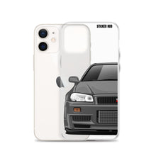 Load image into Gallery viewer, Gray R34 Nissan GTR - iPhone Case