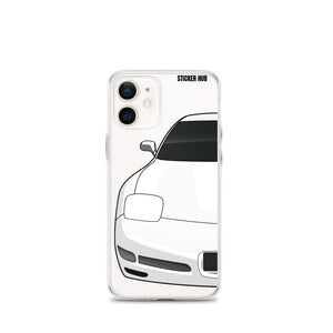 White C5 Corvette Z06 - iPhone Case