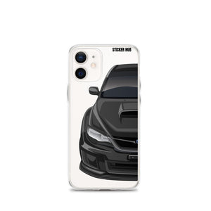 Black 09-14 Subaru WRX STI - iPhone Case