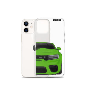 Green Charger Hellcat (Widebody) - iPhone Case