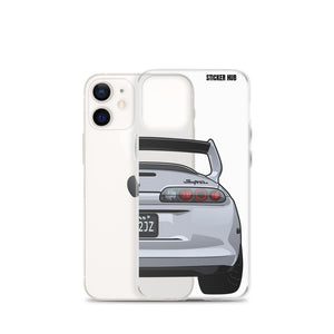 Silver Toyota Supra - iPhone Case