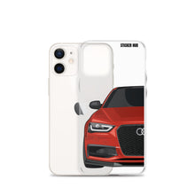 Load image into Gallery viewer, Volcano Red B8.5 Audi S4 - iPhone Case