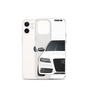 White B8 Audi S4 - iPhone Case