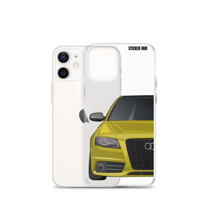 Yellow B8 Audi S4 - iPhone Case