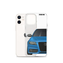 Load image into Gallery viewer, Sprint Blue B8 Audi S4 - iPhone Case