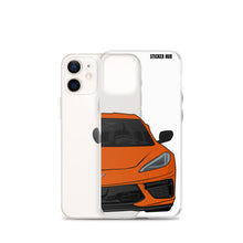 Load image into Gallery viewer, Sebring Orange C8 Corvette - iPhone Case