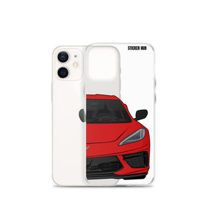 Torch Red C8 Corvette - iPhone Case